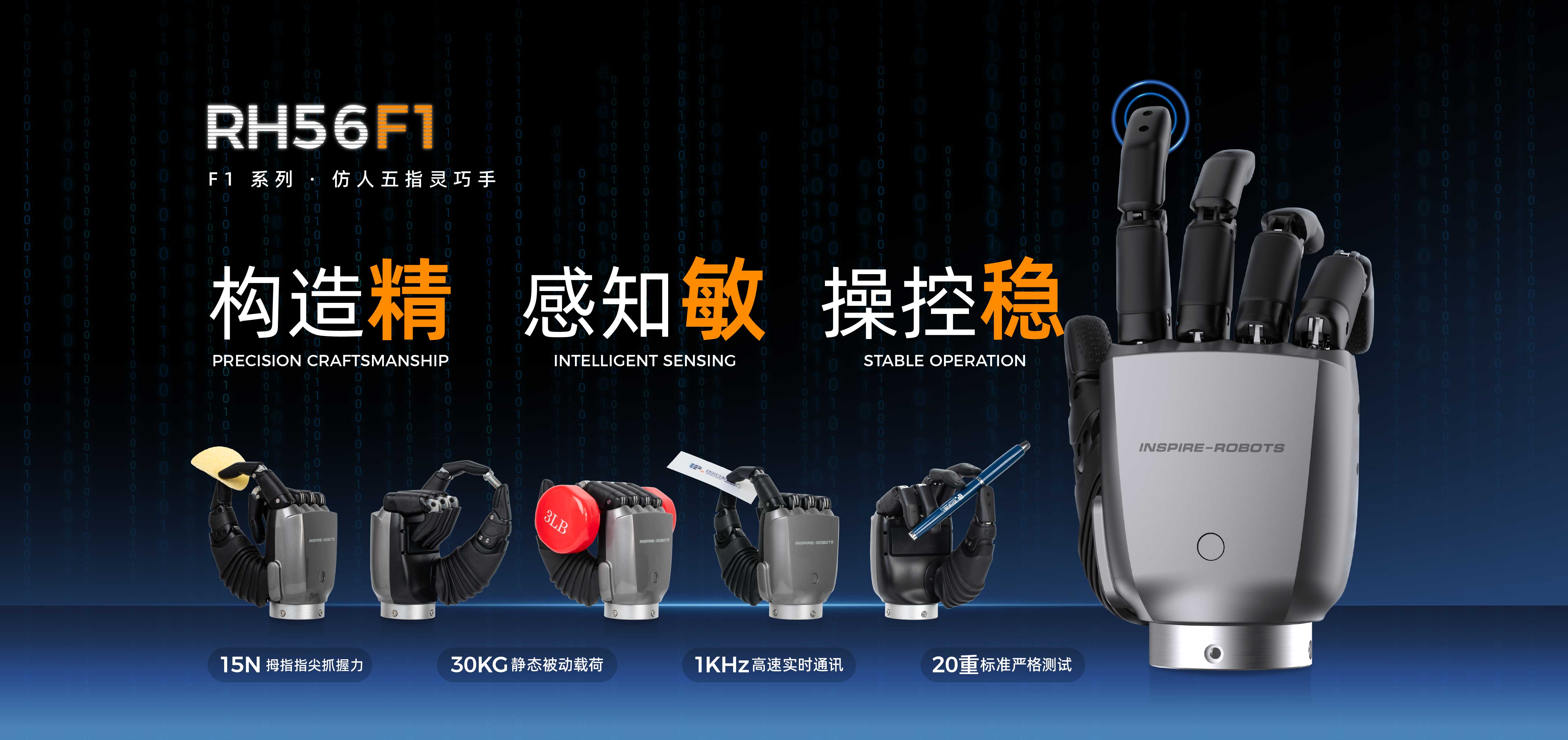 RH56F1 Series Humanoid Five-Finger Dexterous Hand