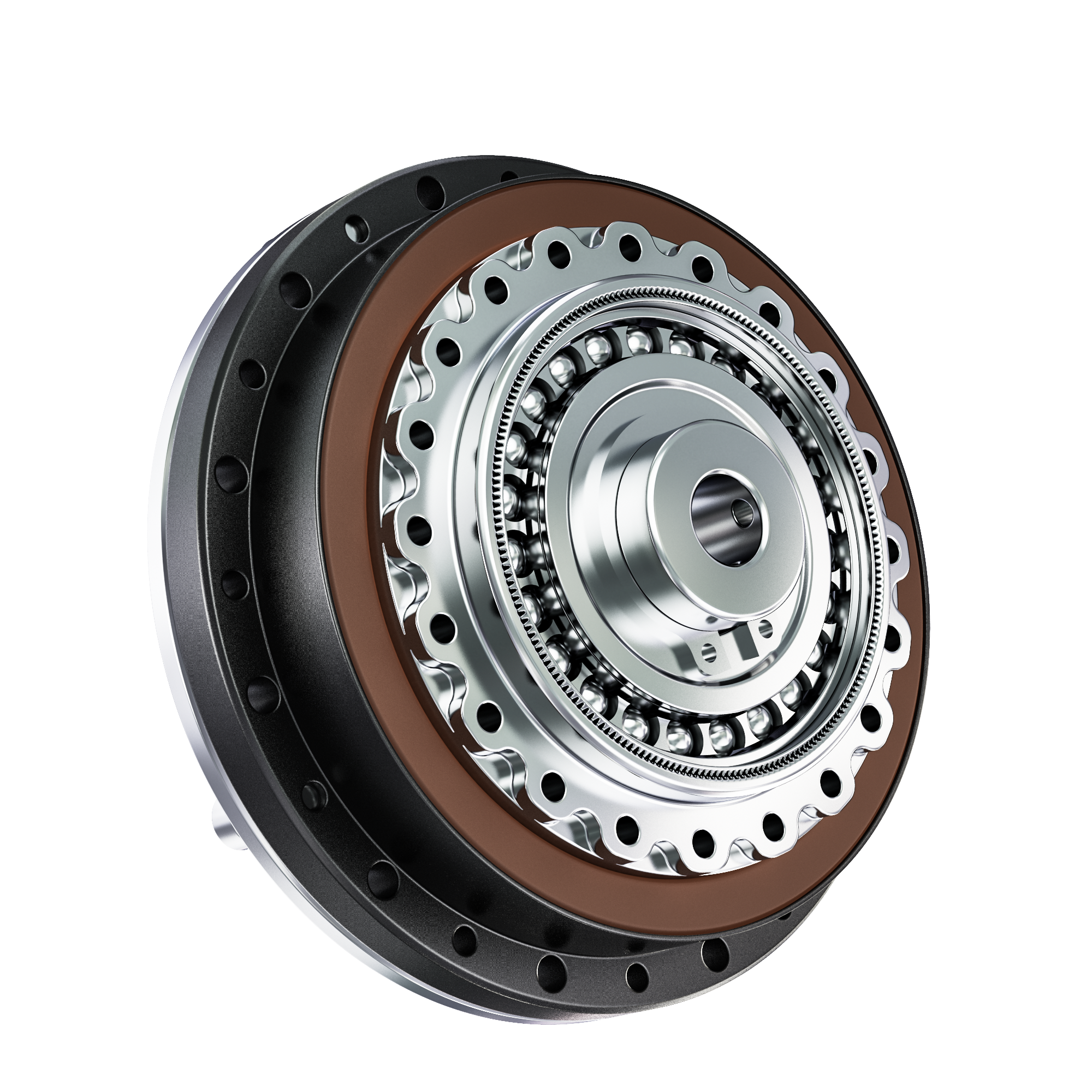 Harmonic Drive with Integrated Circular Spline and Bearing